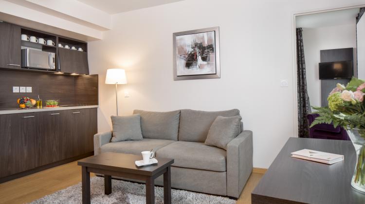Chambre de l'hôtel Seven Urban Suites